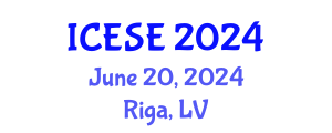 International Conference on Earthquake and Structural Engineering (ICESE) June 20, 2024 - Riga, Latvia