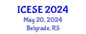 International Conference on Earthquake and Structural Engineering (ICESE) May 20, 2024 - Belgrade, Serbia