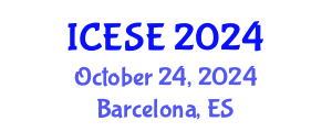 International Conference on Earthquake and Structural Engineering (ICESE) October 24, 2024 - Barcelona, Spain