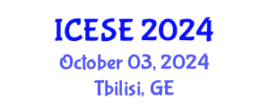 International Conference on Earthquake and Structural Engineering (ICESE) October 03, 2024 - Tbilisi, Georgia