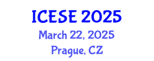 International Conference on Earthquake and Structural Engineering (ICESE) March 22, 2025 - Prague, Czechia