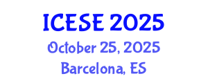 International Conference on Earthquake and Structural Engineering (ICESE) October 25, 2025 - Barcelona, Spain
