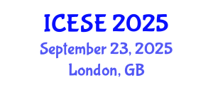International Conference on Earthquake and Structural Engineering (ICESE) September 23, 2025 - London, United Kingdom