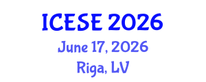 International Conference on Earthquake and Structural Engineering (ICESE) June 17, 2026 - Riga, Latvia