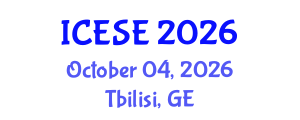 International Conference on Earthquake and Structural Engineering (ICESE) October 04, 2026 - Tbilisi, Georgia