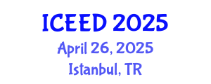 International Conference on Earthquake Engineering and Dynamics (ICEED) April 26, 2025 - Istanbul, Turkey