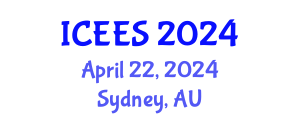 International Conference on Earthquake Engineering and Seismology (ICEES) April 22, 2024 - Sydney, Australia