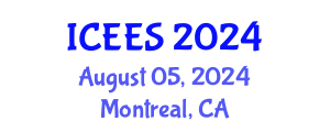International Conference on Earthquake Engineering and Seismology (ICEES) August 05, 2024 - Montreal, Canada