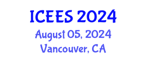 International Conference on Earthquake Engineering and Seismology (ICEES) August 05, 2024 - Vancouver, Canada