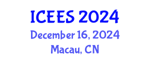 International Conference on Earthquake Engineering and Seismology (ICEES) December 16, 2024 - Macau, China