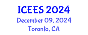 International Conference on Earthquake Engineering and Seismology (ICEES) December 09, 2024 - Toronto, Canada
