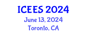 International Conference on Earthquake Engineering and Seismology (ICEES) June 13, 2024 - Toronto, Canada