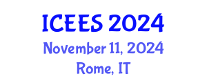 International Conference on Earthquake Engineering and Seismology (ICEES) November 11, 2024 - Rome, Italy