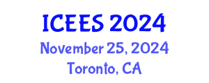 International Conference on Earthquake Engineering and Seismology (ICEES) November 25, 2024 - Toronto, Canada