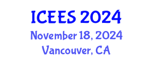 International Conference on Earthquake Engineering and Seismology (ICEES) November 18, 2024 - Vancouver, Canada