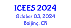 International Conference on Earthquake Engineering and Seismology (ICEES) October 03, 2024 - Beijing, China