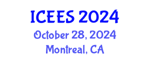 International Conference on Earthquake Engineering and Seismology (ICEES) October 28, 2024 - Montreal, Canada