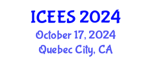 International Conference on Earthquake Engineering and Seismology (ICEES) October 17, 2024 - Quebec City, Canada