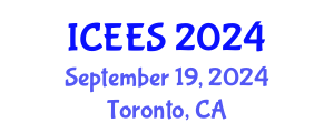 International Conference on Earthquake Engineering and Seismology (ICEES) September 19, 2024 - Toronto, Canada