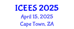 International Conference on Earthquake Engineering and Seismology (ICEES) April 15, 2025 - Cape Town, South Africa
