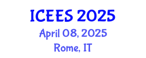 International Conference on Earthquake Engineering and Seismology (ICEES) April 08, 2025 - Rome, Italy
