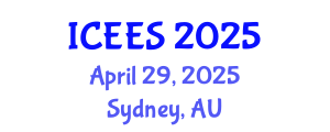 International Conference on Earthquake Engineering and Seismology (ICEES) April 29, 2025 - Sydney, Australia