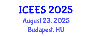 International Conference on Earthquake Engineering and Seismology (ICEES) August 23, 2025 - Budapest, Hungary