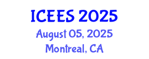 International Conference on Earthquake Engineering and Seismology (ICEES) August 05, 2025 - Montreal, Canada