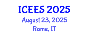 International Conference on Earthquake Engineering and Seismology (ICEES) August 23, 2025 - Rome, Italy