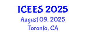 International Conference on Earthquake Engineering and Seismology (ICEES) August 09, 2025 - Toronto, Canada