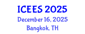 International Conference on Earthquake Engineering and Seismology (ICEES) December 16, 2025 - Bangkok, Thailand