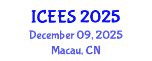 International Conference on Earthquake Engineering and Seismology (ICEES) December 09, 2025 - Macau, China