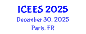 International Conference on Earthquake Engineering and Seismology (ICEES) December 30, 2025 - Paris, France