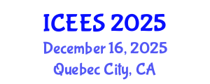 International Conference on Earthquake Engineering and Seismology (ICEES) December 16, 2025 - Quebec City, Canada