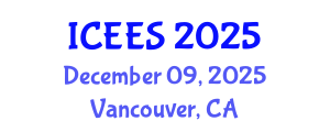 International Conference on Earthquake Engineering and Seismology (ICEES) December 09, 2025 - Vancouver, Canada