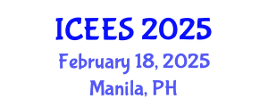 International Conference on Earthquake Engineering and Seismology (ICEES) February 18, 2025 - Manila, Philippines
