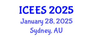 International Conference on Earthquake Engineering and Seismology (ICEES) January 28, 2025 - Sydney, Australia
