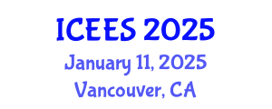 International Conference on Earthquake Engineering and Seismology (ICEES) January 11, 2025 - Vancouver, Canada
