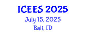 International Conference on Earthquake Engineering and Seismology (ICEES) July 15, 2025 - Bali, Indonesia