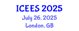 International Conference on Earthquake Engineering and Seismology (ICEES) July 26, 2025 - London, United Kingdom