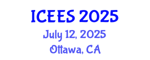 International Conference on Earthquake Engineering and Seismology (ICEES) July 12, 2025 - Ottawa, Canada