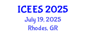 International Conference on Earthquake Engineering and Seismology (ICEES) July 19, 2025 - Rhodes, Greece