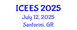 International Conference on Earthquake Engineering and Seismology (ICEES) July 12, 2025 - Santorini, Greece