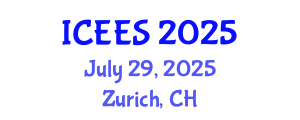 International Conference on Earthquake Engineering and Seismology (ICEES) July 29, 2025 - Zurich, Switzerland