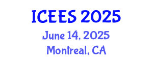 International Conference on Earthquake Engineering and Seismology (ICEES) June 14, 2025 - Montreal, Canada