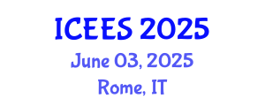 International Conference on Earthquake Engineering and Seismology (ICEES) June 03, 2025 - Rome, Italy