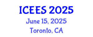 International Conference on Earthquake Engineering and Seismology (ICEES) June 15, 2025 - Toronto, Canada