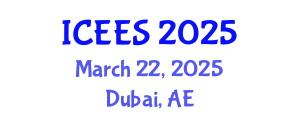 International Conference on Earthquake Engineering and Seismology (ICEES) March 22, 2025 - Dubai, United Arab Emirates