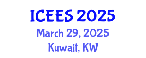 International Conference on Earthquake Engineering and Seismology (ICEES) March 29, 2025 - Kuwait, Kuwait
