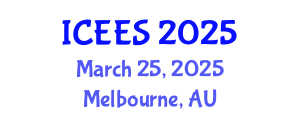International Conference on Earthquake Engineering and Seismology (ICEES) March 25, 2025 - Melbourne, Australia